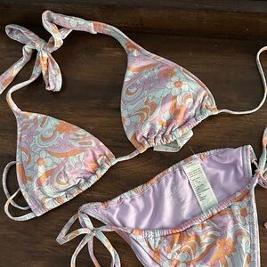 Hollister Pastel Swirl Bikini